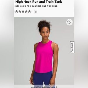 Lululemon High Neck training top size 10
